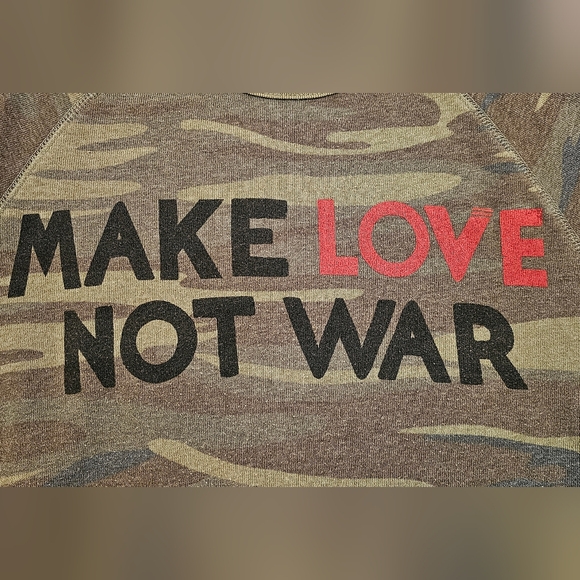 Make Love Not War Aviator Nation crew - Picture 3 of 5